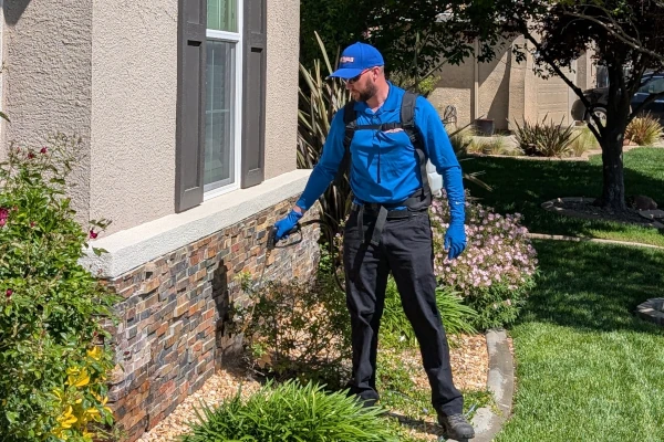 Rodent Wrangler pest control performing a yuba city pest control service for ants.