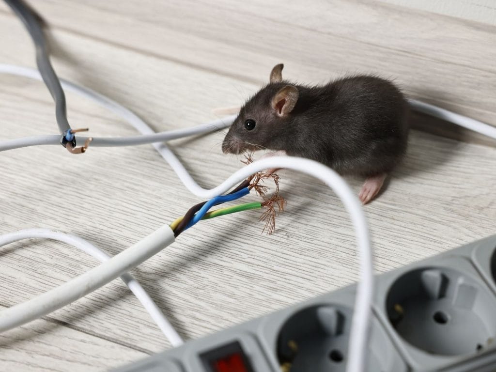mouse and rat prevention Yuba City - rat Gnawing marks on wires or wood